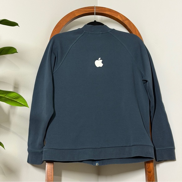 Apple SMALL Blue Full Zip Employee Logo Jacket - Picture 4 of 10